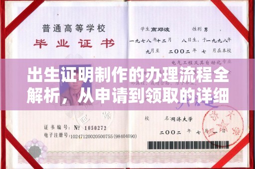 士林出生证明制作的办理流程全解析，从申请到领取的详细指南